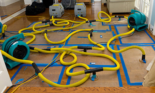 Professional Burst Pipe Water Damage technician working in Granville, OH